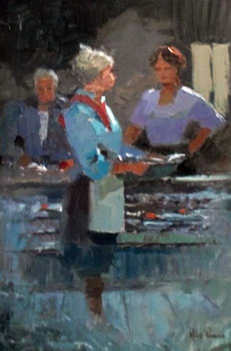 Mike Parsons - Fishmonger - Investment art at its best!! Bid now!!